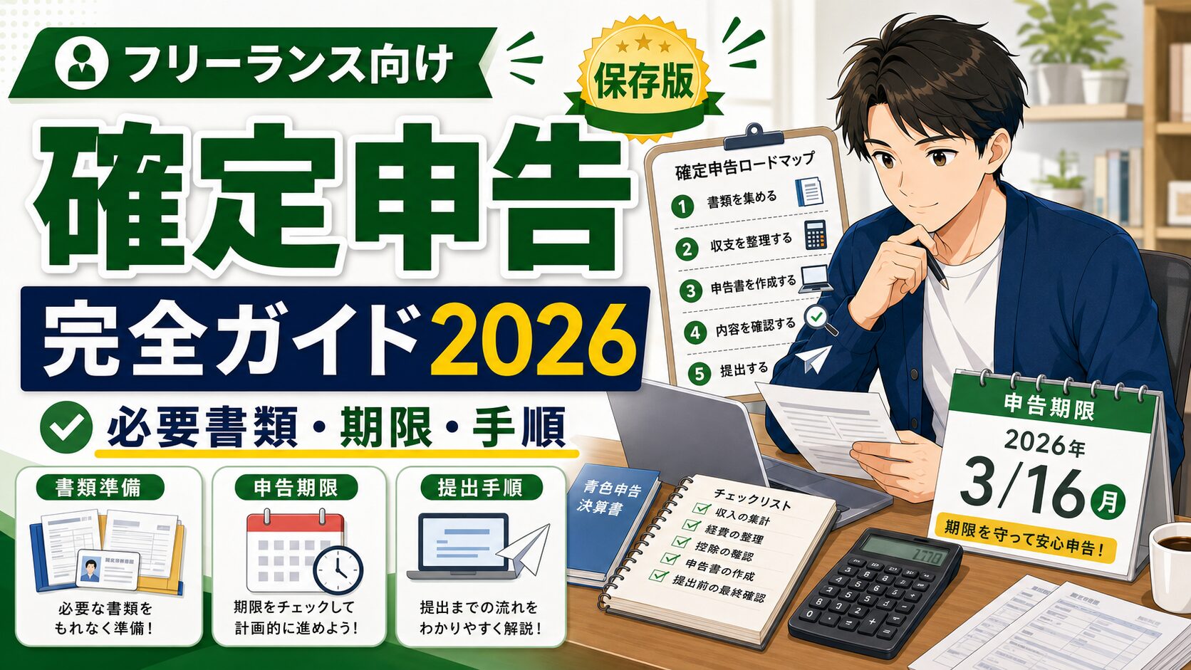 フリーランスの確定申告完全ガイド2026